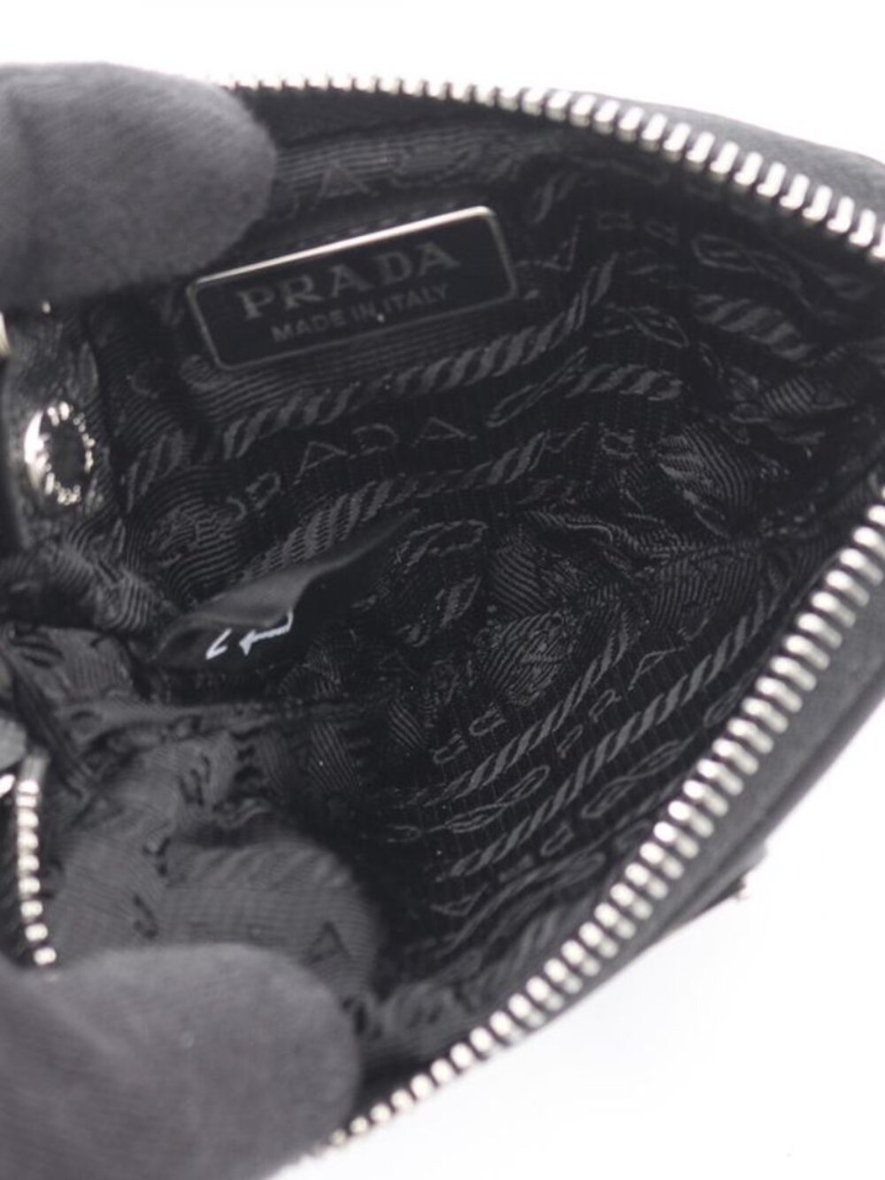 Prada Pouch Tessuto Black Nylon Mini - Picture 3 of 5
